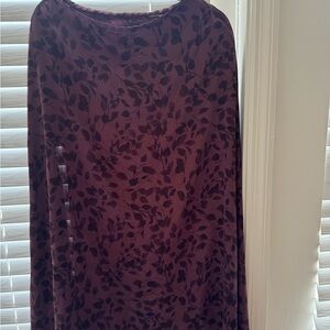 Purple Leaf Pattern skirt